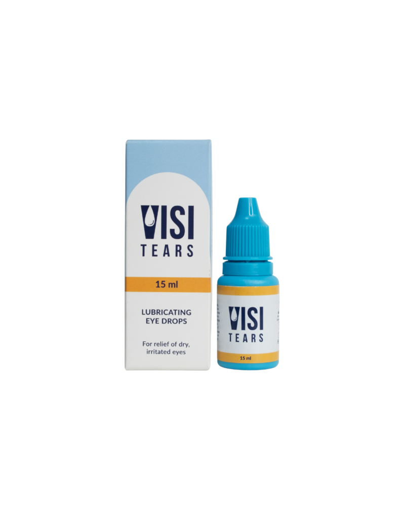 VisiTears lubricating eye drops with CMC and glycerine for dry eye relief, long-lasting hydration and soothing comfort for irritated eyes